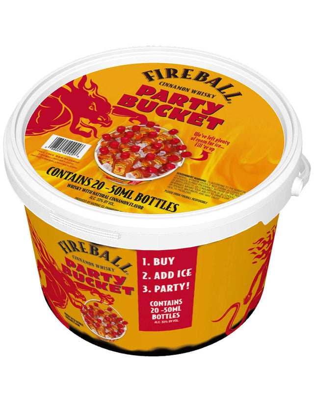 FIREBALL PARTY BUCKET 20 PACK OF 50 ML BOTTLES HORSEMAN