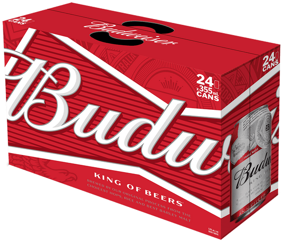 Budweiser 24 Can Ctn 355ML