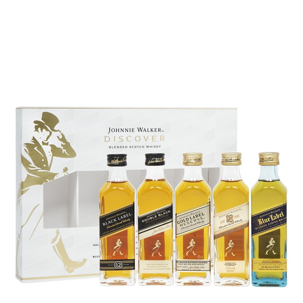 JOHNNIE WALKER DISCOVER TASTER PACK 5 X 50 ML GIFT PACK – HORSEMAN