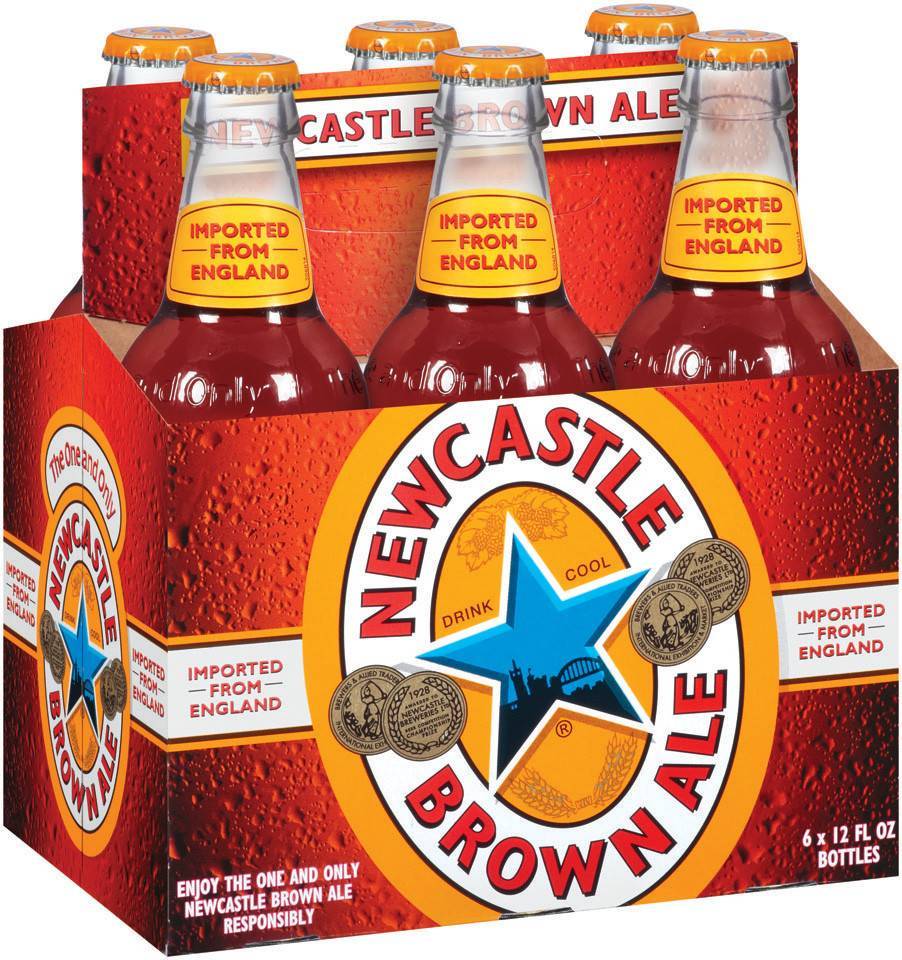 NEWCASTLE BROWN ALE 6 BOTTLES HORSEMAN