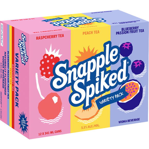 SNAPPLE SPIKED VARIETY PACK 12 CANS