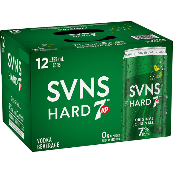 SVNS HARD 7UP ORIGINAL 12 CANS 355ML