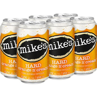 MIKE'S HARD ORANGE AND CREATIVE 6 CANS