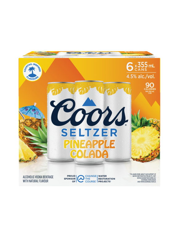 COORS SELTZER PINEAPPLE COLADA