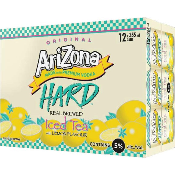 ARIZONA HARD LEMON ICED TEA 12 CANS