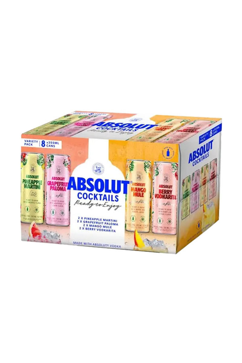 ABSOLUT RTD MIXER PACK SUMMER COCKTAILS 8 CANS – HORSEMAN