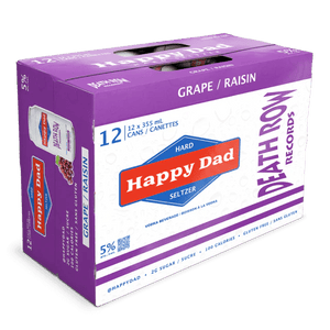 HAPPY DAD HARD SELTZER GRAPE 12 CANS