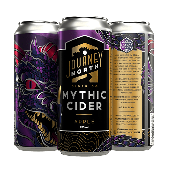 JOURNEY NORTH CIDER Mythic Can 4 CANS