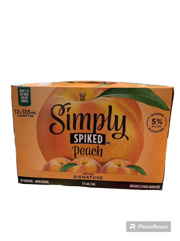 SIMPLY SPIKED PEACH 12 CANS