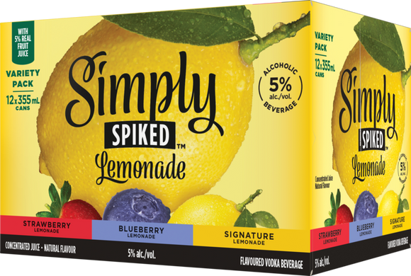 SIMPLY SPIKED LEMONADE MIXER 12 CANS
