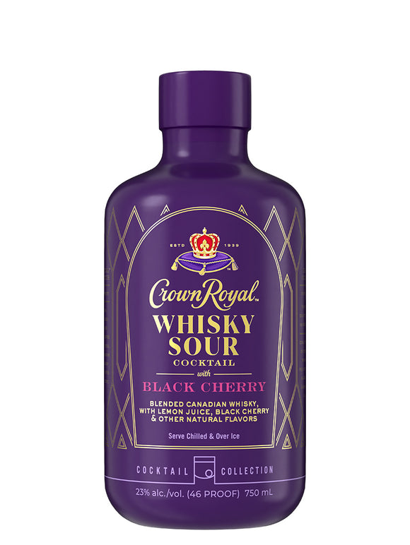 CROWN ROYAL BLACK CHERRY WHISKEY SOUR 375 ML