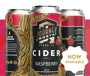 JOURNEY NORTH CIDER Raspberry 4 CANS