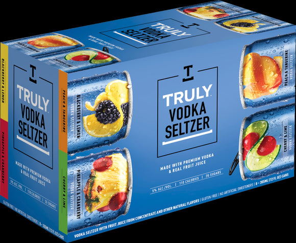 TRULY VODKA SODA VARIETY PACK 8 CAN