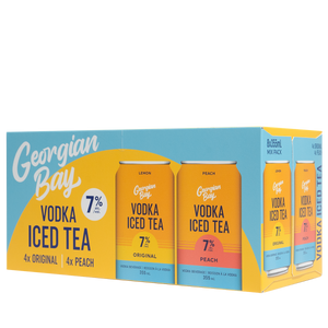 GEORGIAN BAY VODKA ICED TEA MIX PACK 8 CANS