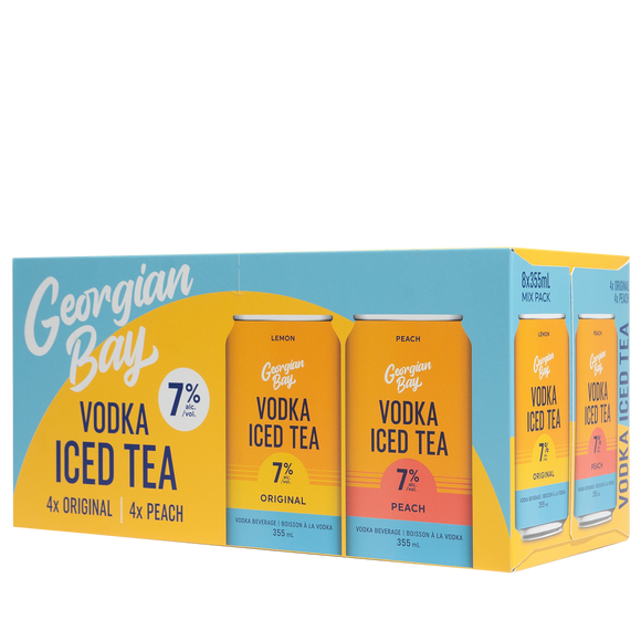GEORGIAN BAY VODKA ICED TEA MIX PACK 8 CANS