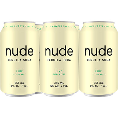 NUDE TEQUILA SODA LIME 6 CANS
