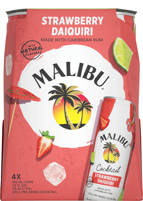 MALIBU STRW DAIQUIRI 4PK
