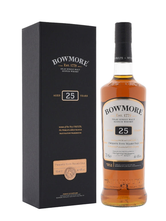 BOWMORE 25 YEAR OLD 750 ML *****COLLECTORS ALERT*****