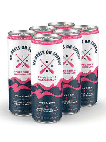 NO BOATS ON SUNDAY RASPBERRY WATERMELON 6 CANS