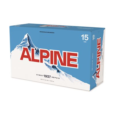 ALPINE LAGER, 355ML 15UC CAN