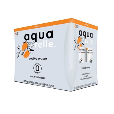 AQUARELLE VODKA WATER - MANGO 6 CANS