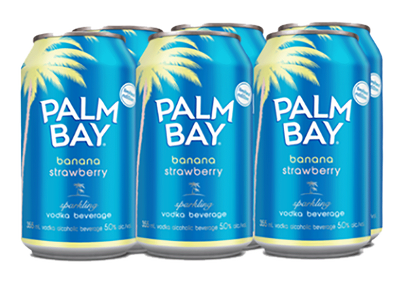 PALM BAY BANANA STRAWBERRY 6 CANS