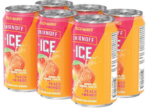 SMIRNOFF ICE PEACH MANGO 6 CANS