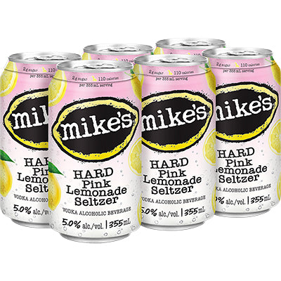 MIKE'S HARD PINK LEMONADE SELTZER 6 CANS