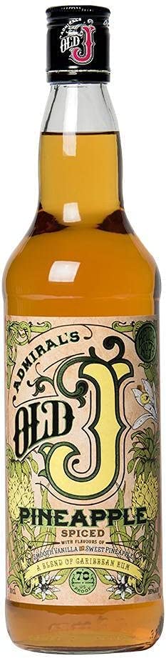 ADMIRAL'S OLD J PINEAPPLE SPICED RUM 750 ML