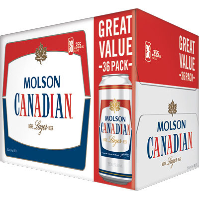 MOLSON CANADIAN 36 CAN 355 ML