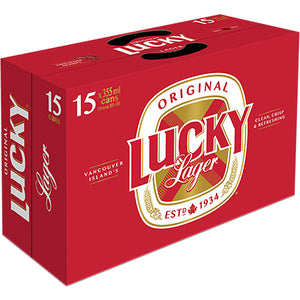 Lucky Lager 15 Can Ctn 355ML
