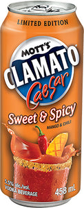 MOTT'S CLAMATO CAESAR SWEET AND SPICY 473 ML SINGLE CANS