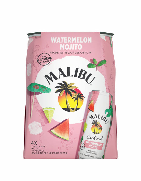 MALIBU WATERMELON MOJITO 4 CANS