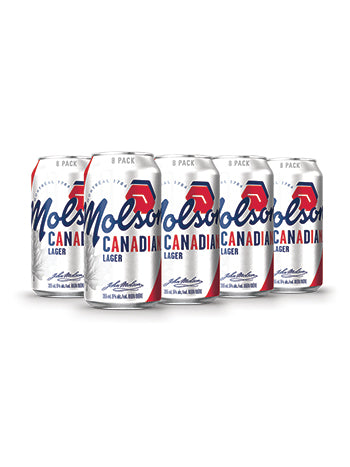 MOLSON Canadian 8 Pack Cans 355ML