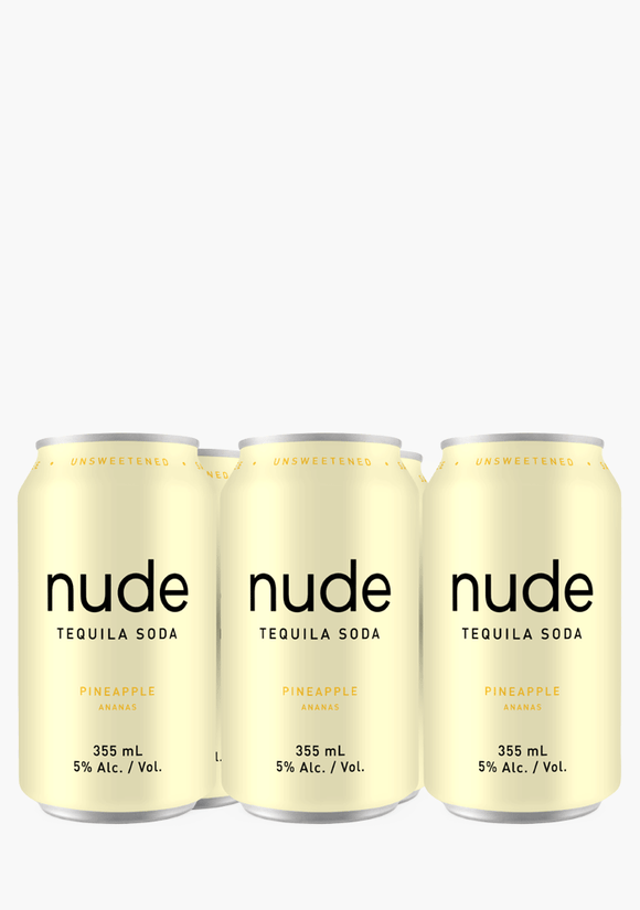 NUDE TEQUILA SODA PINEAPPLE 6 CANS