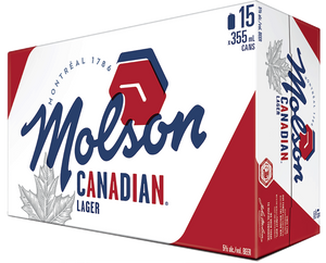 MOLSON Canadian 15 Can Ctn 355ML