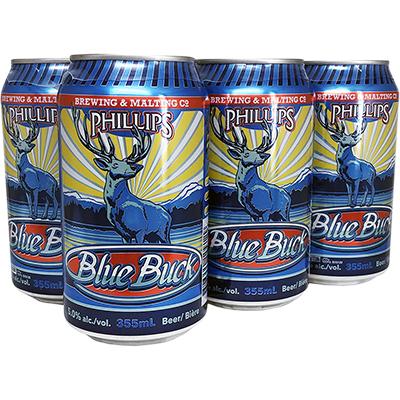 PHILLIPS BLUE BUCK ALE 6 CANS
