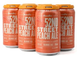 BREWSTERS 52ND STREET PEACH ALE 6 CANS