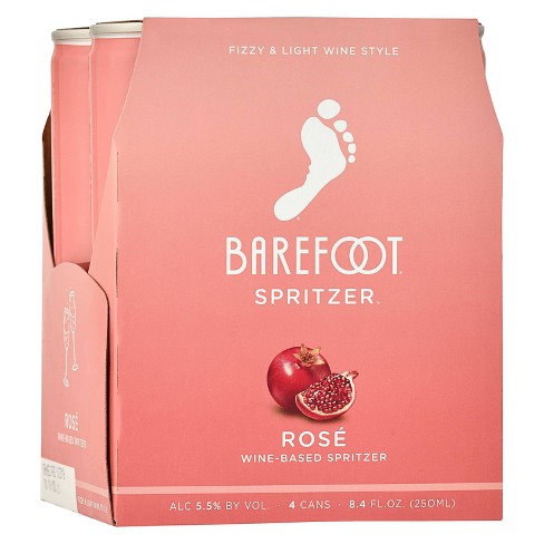 BAREFOOT ROSE SPRITZER 4 CAN