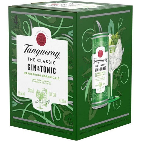 TANQUERAY GIN TONIC 4 CANS