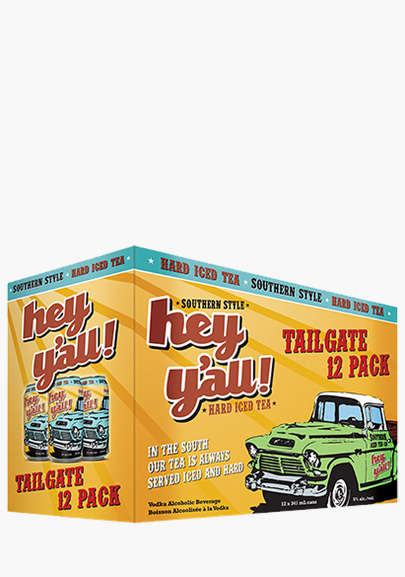 HEY Y'ALL TAILGATE HARD ICED TEA 12 CANS