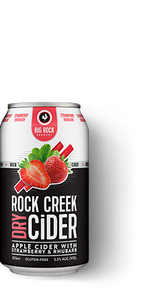 ROCK CREEK CIDER STRAWBERRY RHUBARB 6 CANS