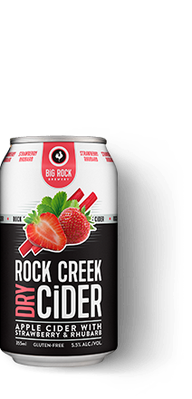 ROCK CREEK CIDER STRAWBERRY RHUBARB 6 CANS