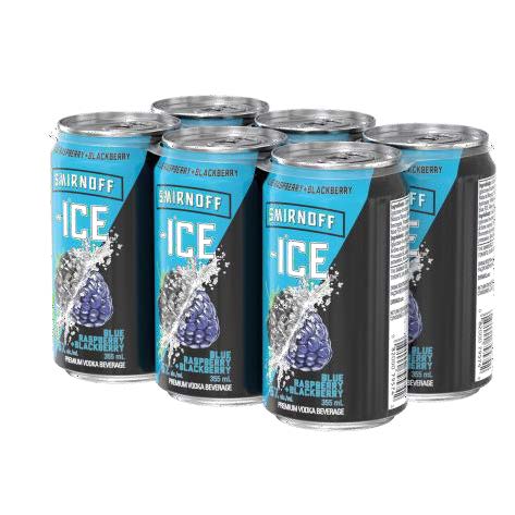 SMIRNOFF ICE BLUE RASPBERRY 6 CANS