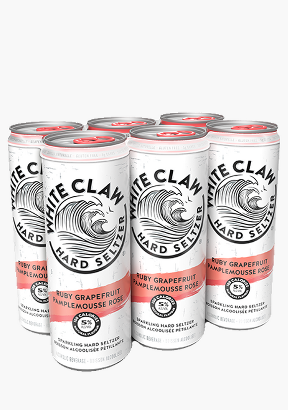 WHITE CLAW RUBY GRAPEFRUIT 6 P