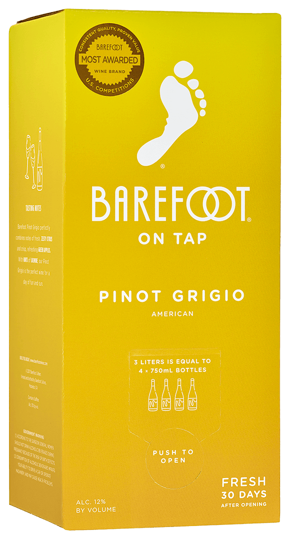 BAREFOOT PINOT GRIGIO 3 L