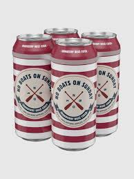 NO BOATS ON SUNDAY CRANBERRY RASPERRY CIDER 4 CANS