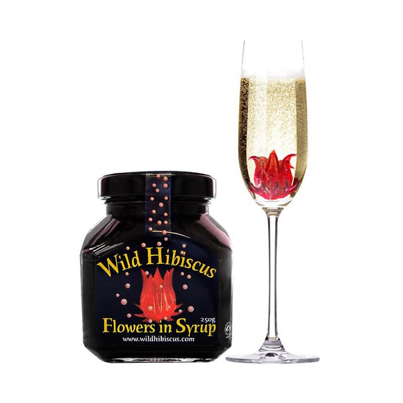Wild Hibiscus Flowers in Syrup, 200 ml