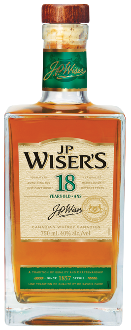 J.P. WISER'S 18 YO CANADIAN WHISKY