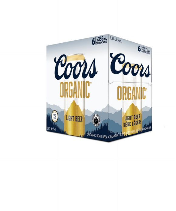 COORS ORGANIC 6 CANS
